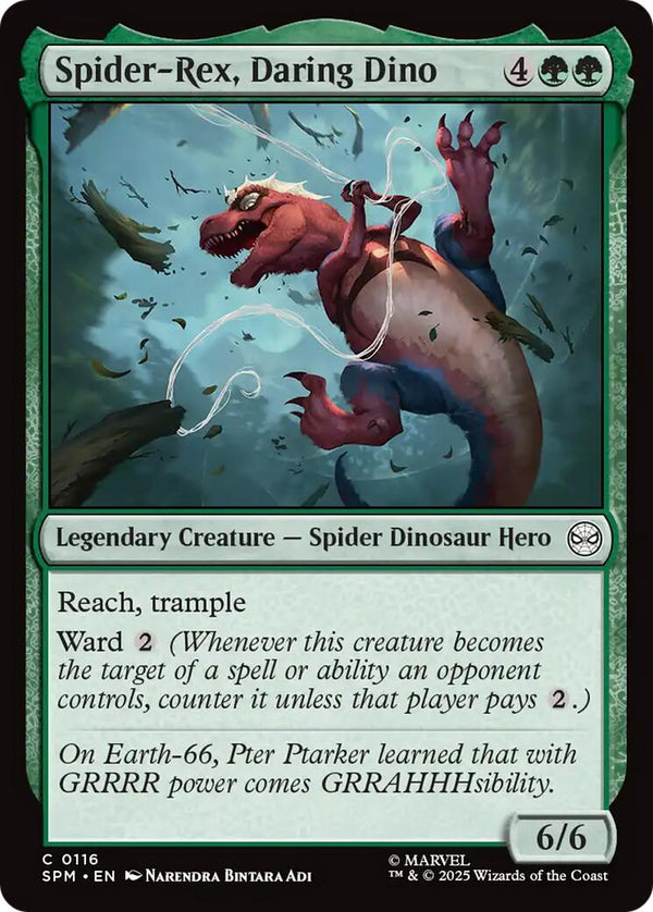 Spider - Rex, Daring Dino [SPM - 116] - Cartes Sportives Rive Sud