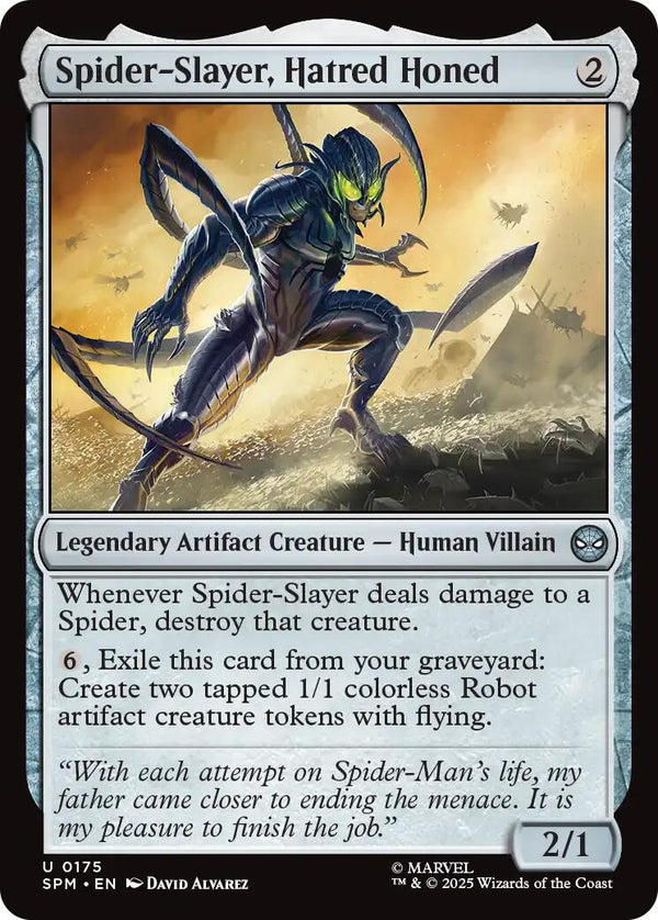 Spider - Slayer, Hatred Honed [SPM - 175] - Cartes Sportives Rive Sud