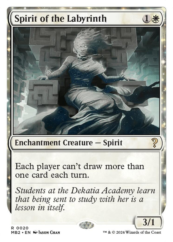 Spirit of the Labyrinth (White Border) [MB2 - 20] - Cartes Sportives Rive Sud