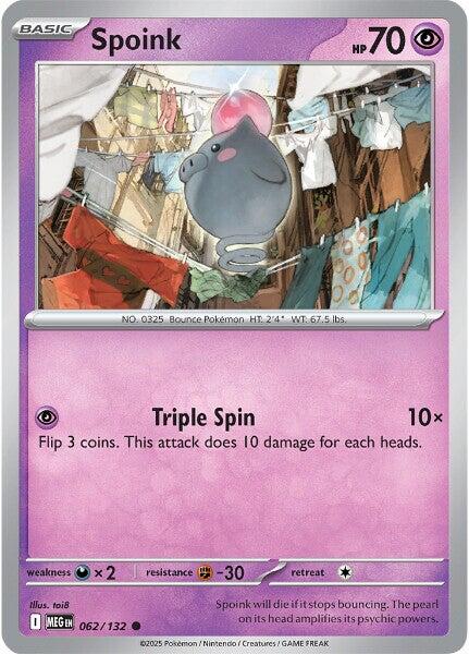 Spoink [MEG - 062/132] - Cartes Sportives Rive Sud