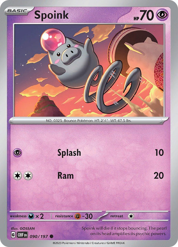 Spoink [OBF - 090/197] - Cartes Sportives Rive Sud