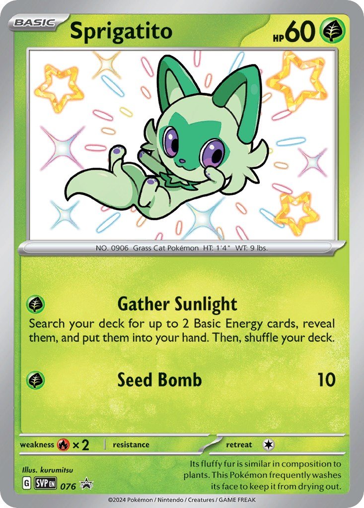 Sprigatito - 076 [SVP - 076] - Cartes Sportives Rive Sud