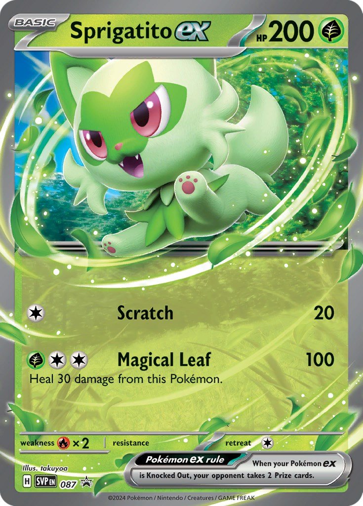 Sprigatito ex - 087 [SVP - 087] - Cartes Sportives Rive Sud