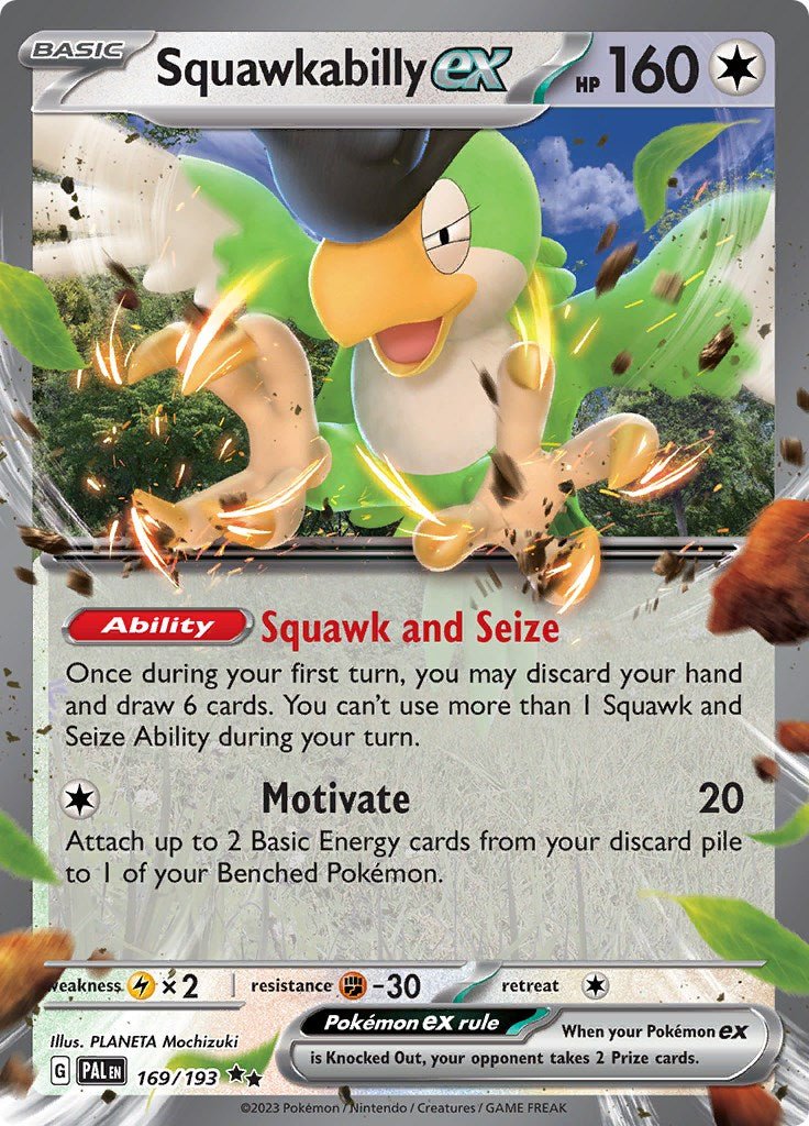 Squawkabilly ex [PAL - 169/193] - Cartes Sportives Rive Sud