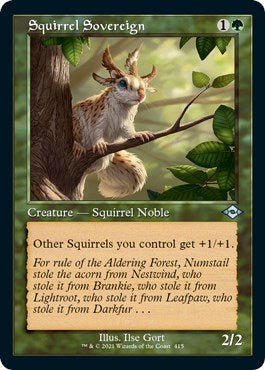 Squirrel Sovereign (Retro Frame) (Foil Etched) [MH2 - 415] - Cartes Sportives Rive Sud