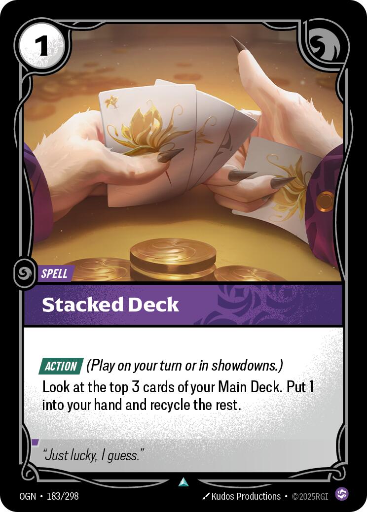 Stacked Deck [OGN - 183/298] - Cartes Sportives Rive Sud