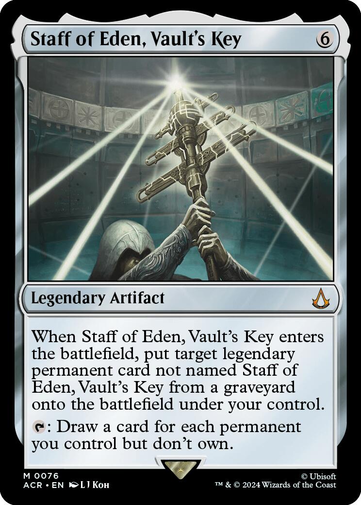 Staff of Eden, Vault's Key [ACR - 76] - Cartes Sportives Rive Sud