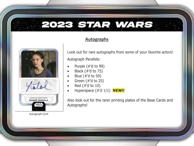 Star Wars 2023 - Cartes Sportives Rive Sud