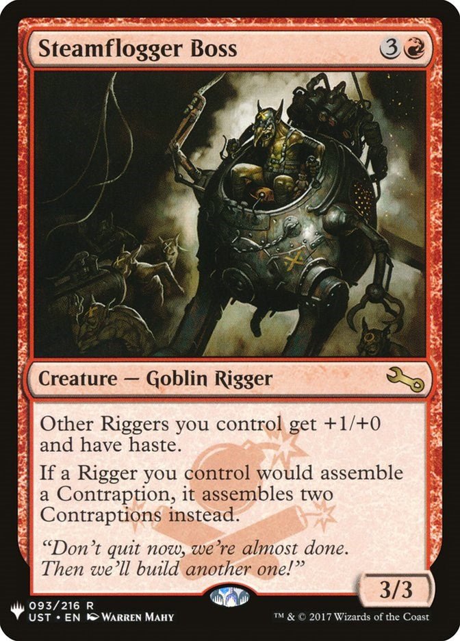 Steamflogger Boss [LIST - 093/216] - Cartes Sportives Rive Sud