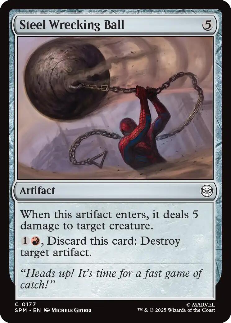 Steel Wrecking Ball [SPM - 177] - Cartes Sportives Rive Sud
