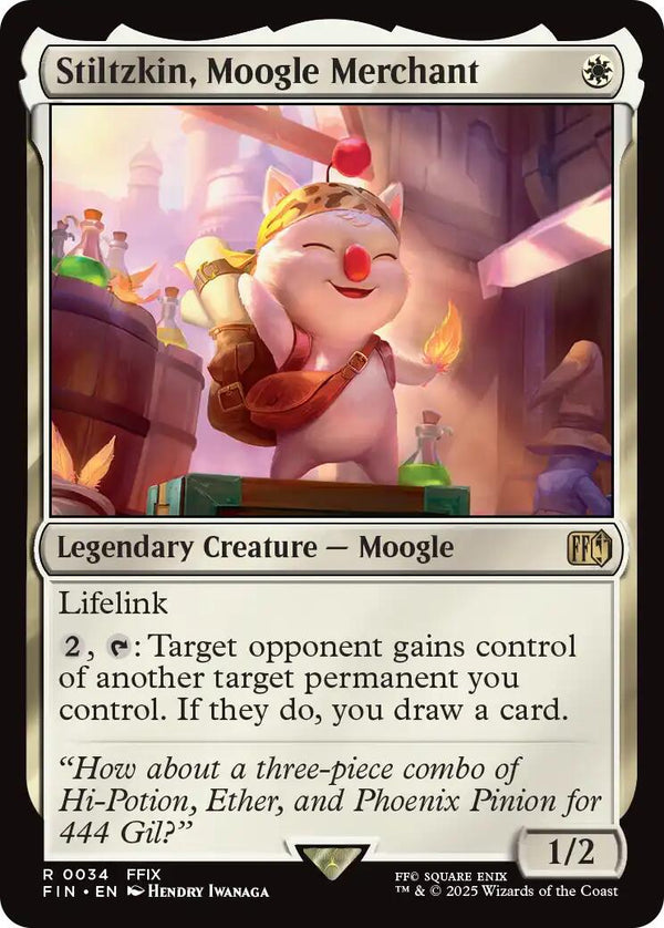 Stiltzkin, Moogle Merchant [FIN - 34] - Cartes Sportives Rive Sud