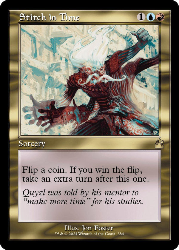 Stitch in Time (Retro Frame) [RVR - 384] - Cartes Sportives Rive Sud