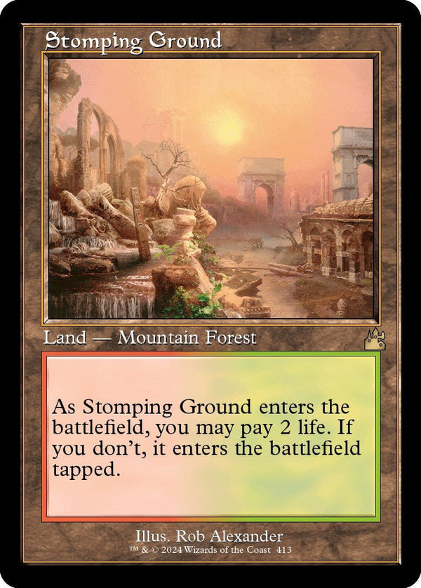 Stomping Ground (Retro Frame) [RVR - 413] - Cartes Sportives Rive Sud