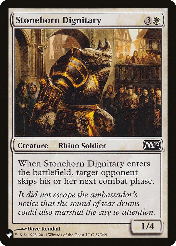 Stonehorn Dignitary [LIST - 37/249] - Cartes Sportives Rive Sud