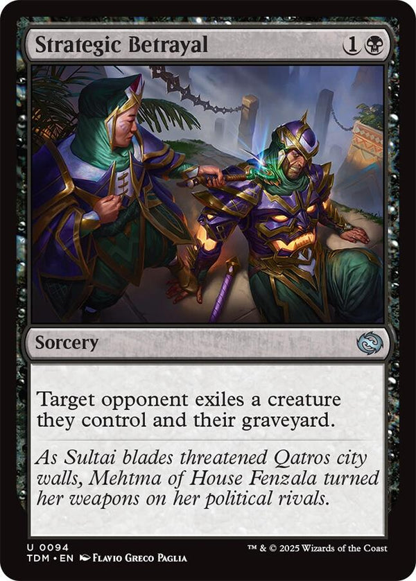 Strategic Betrayal - Cartes Sportives Rive Sud
