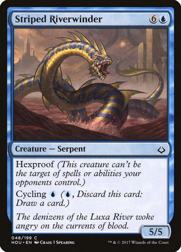 Striped Riverwinder [HOU - 48] - Cartes Sportives Rive Sud