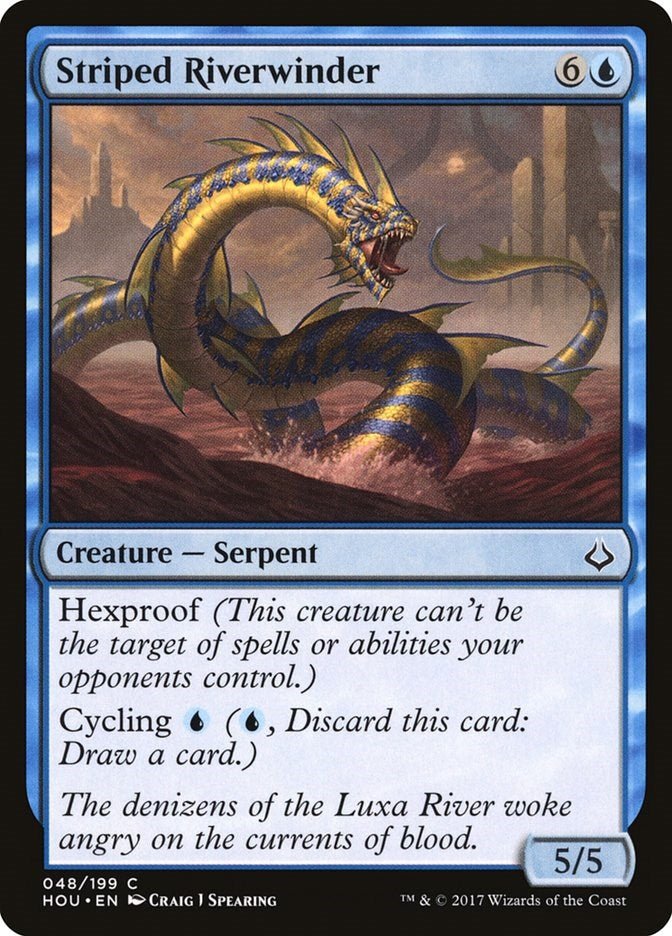 Striped Riverwinder [HOU - 48] - Cartes Sportives Rive Sud