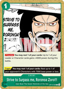 Strive to Surpass me, Roronoa Zoro!!! [OP14 - OP14 - 036] - Cartes Sportives Rive Sud