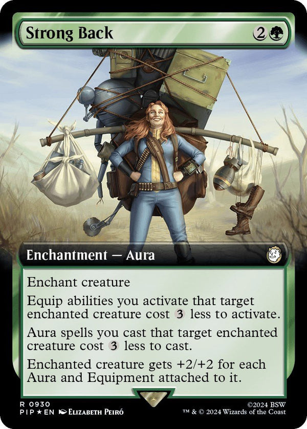 Strong Back (Extended Art) (Surge Foil) [PIP - 930] - Cartes Sportives Rive Sud