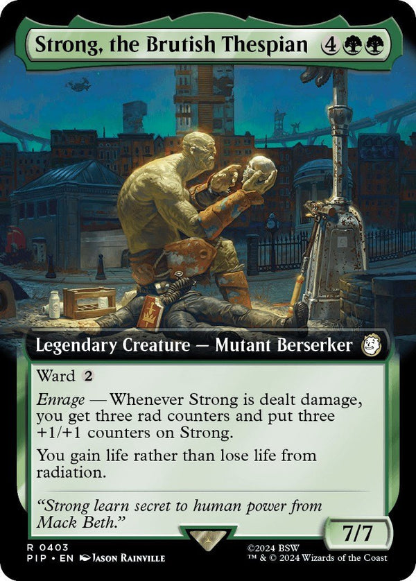 Strong, the Brutish Thespian (Extended Art) [PIP - 403] - Cartes Sportives Rive Sud