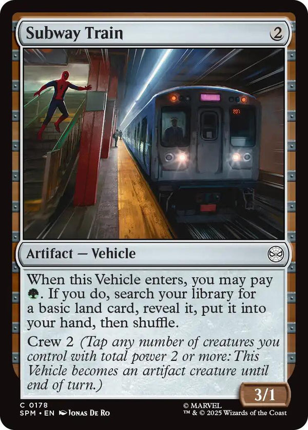 Subway Train [SPM - 178] - Cartes Sportives Rive Sud