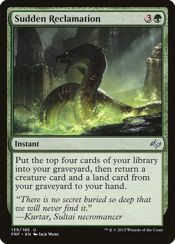 Sudden Reclamation [FRF - 139] - Cartes Sportives Rive Sud