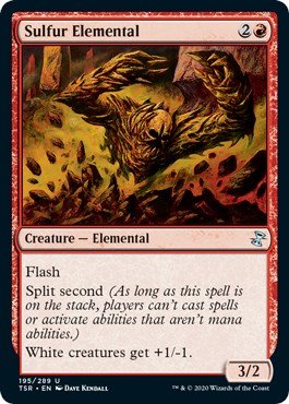 Sulfur Elemental [TSR - 195] - Cartes Sportives Rive Sud