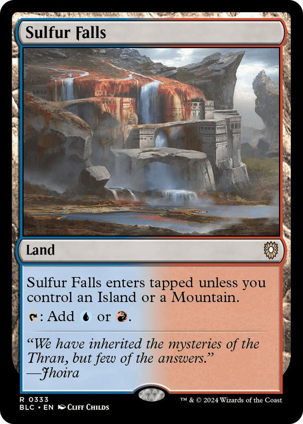 Sulfur Falls [BLC - 333] - Cartes Sportives Rive Sud
