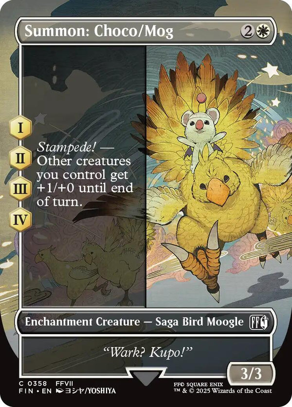 Summon: Choco/Mog (Borderless) [FIN - 358] - Cartes Sportives Rive Sud