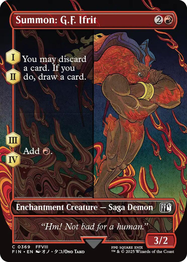 Summon: G.F. Ifrit (Borderless) [FIN - 369] - Cartes Sportives Rive Sud