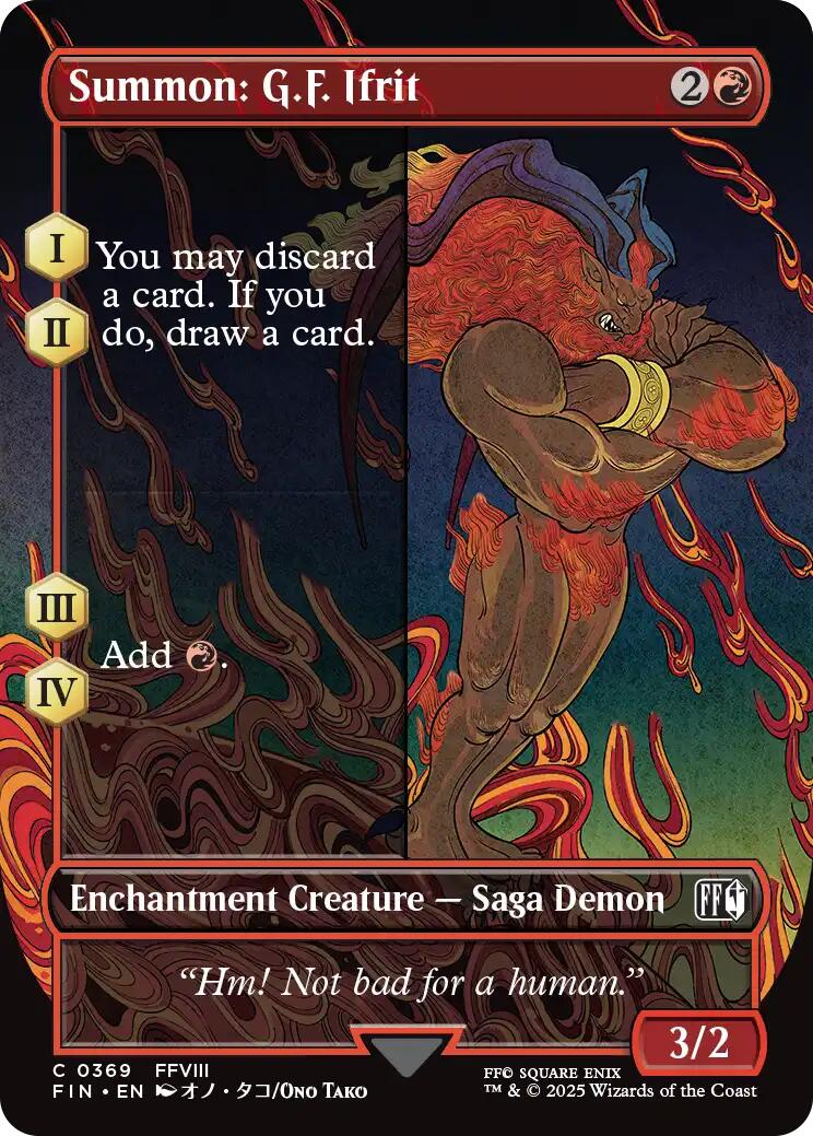 Summon: G.F. Ifrit (Borderless) [FIN - 369] - Cartes Sportives Rive Sud