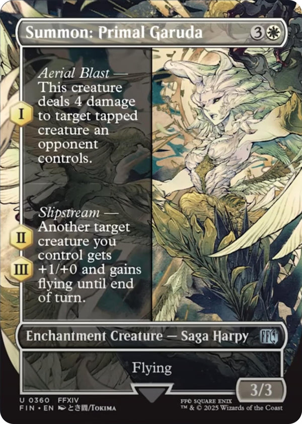 Summon: Primal Garuda (Borderless) [FIN - 360] - Cartes Sportives Rive Sud