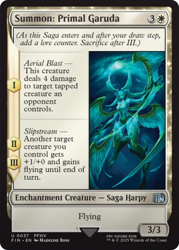 Summon: Primal Garuda [FIN - 37] - Cartes Sportives Rive Sud