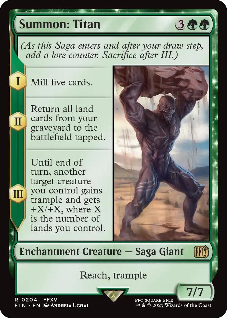 Summon: Titan [FIN - 204] - Cartes Sportives Rive Sud
