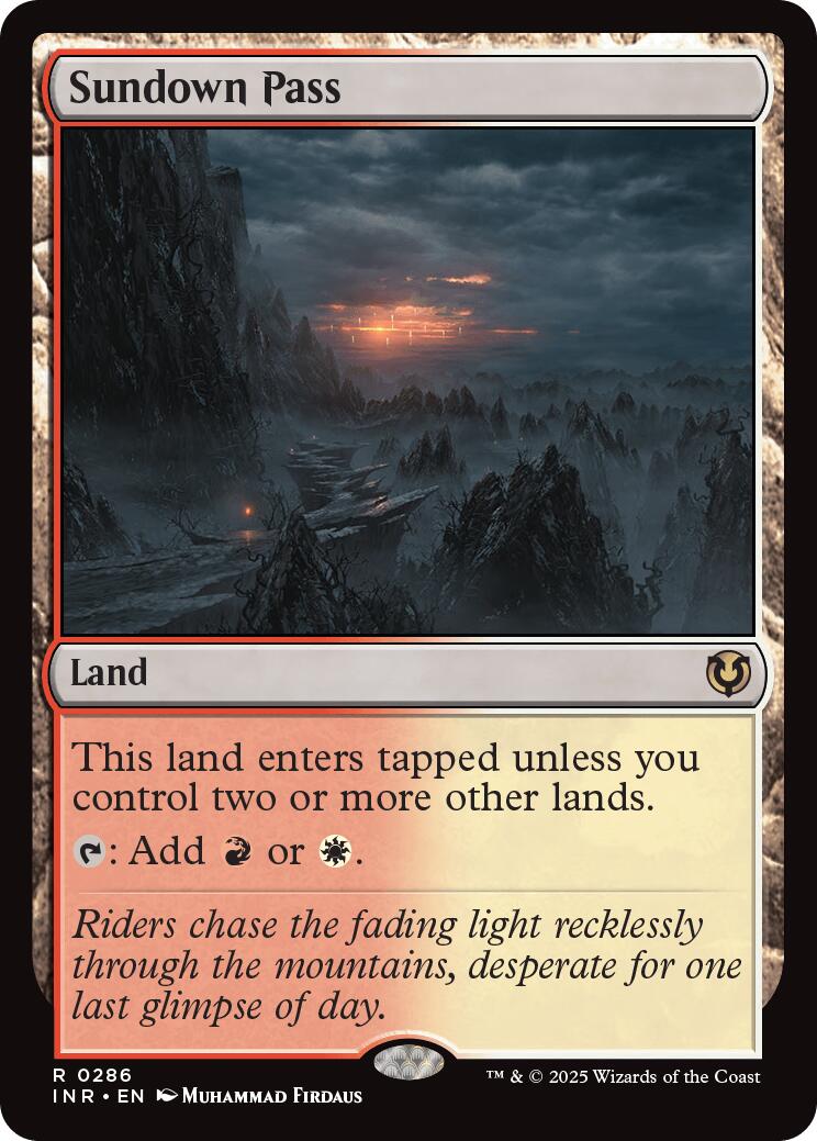 Sundown Pass [INR - 286] - Cartes Sportives Rive Sud