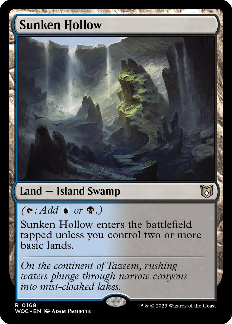 Sunken Hollow [WOC - 168] - Cartes Sportives Rive Sud