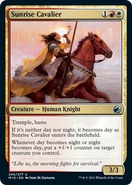 Sunrise Cavalier [MID - 244] - Cartes Sportives Rive Sud