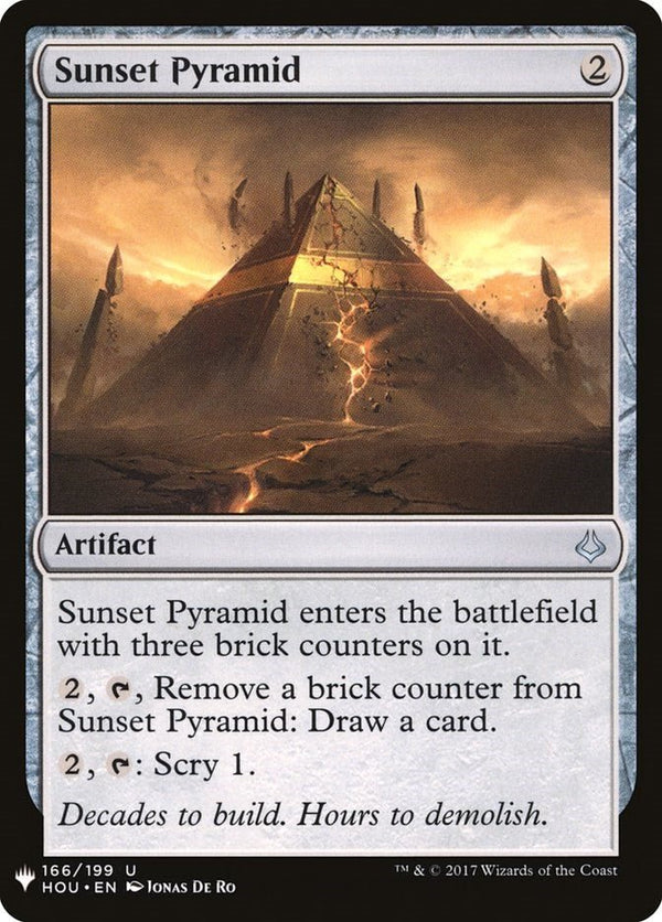 Sunset Pyramid [LIST - 166] - Cartes Sportives Rive Sud