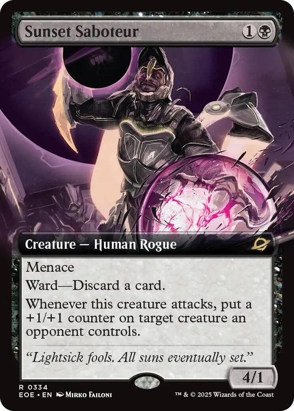 Sunset Saboteur (Extended Art) [EOE - 334] - Cartes Sportives Rive Sud