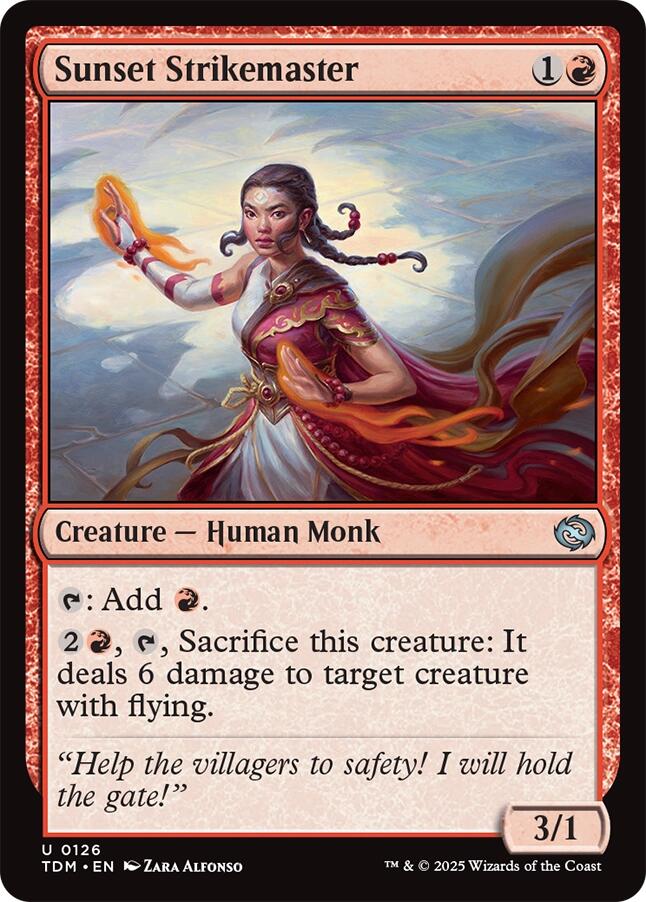 Sunset Strikemaster [TDM - 126] - Cartes Sportives Rive Sud