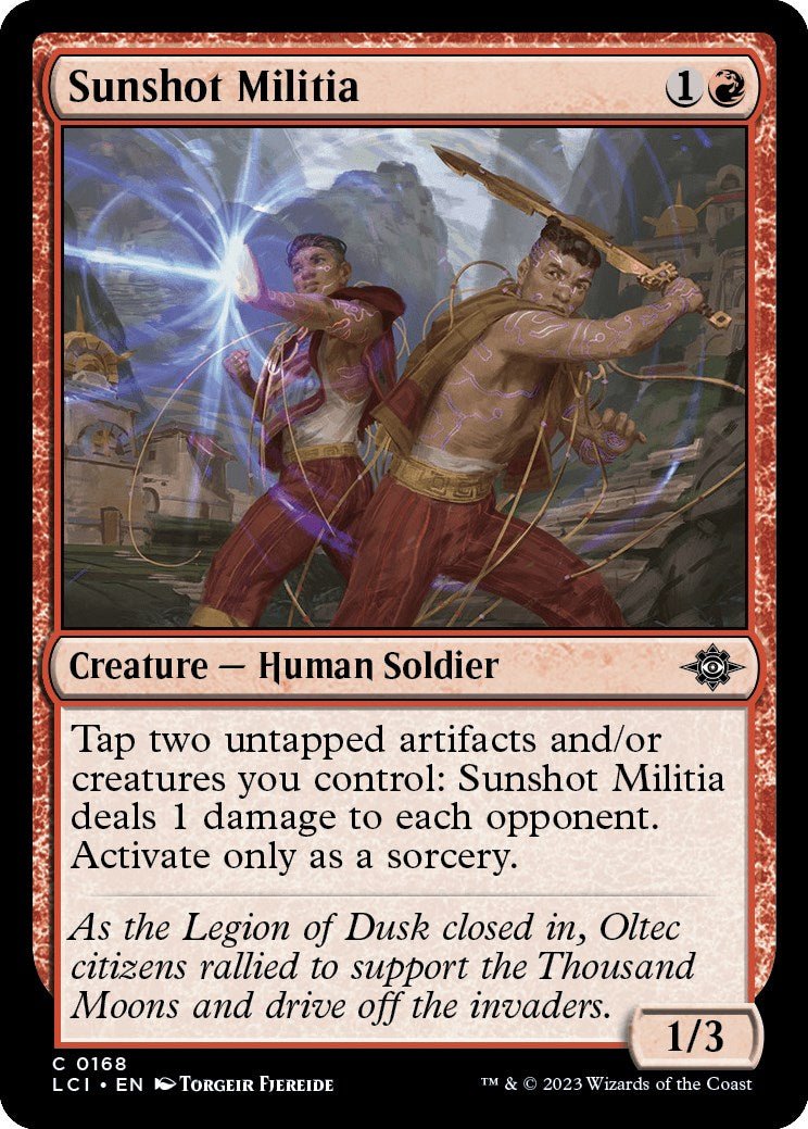 Sunshot Militia [LCI - 168] - Cartes Sportives Rive Sud