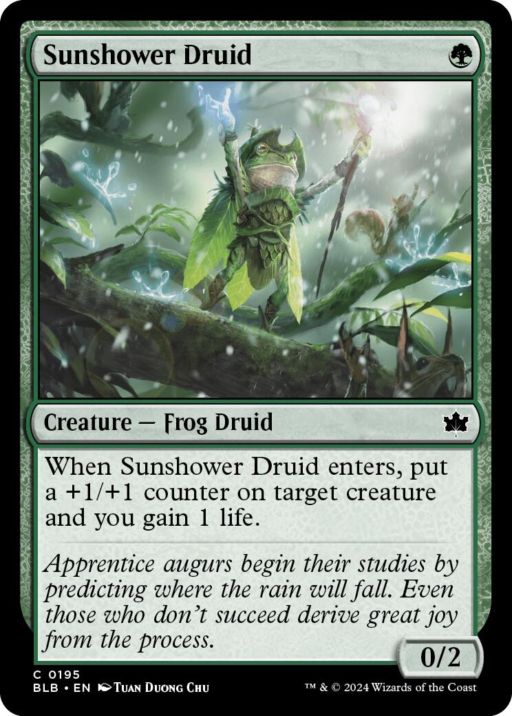 Sunshower Druid [BLB - 195] - Cartes Sportives Rive Sud