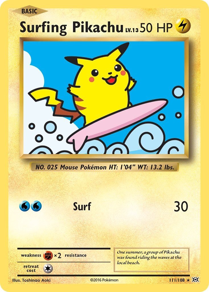 Surfing Pikachu [EVO - 111/108] - Cartes Sportives Rive Sud