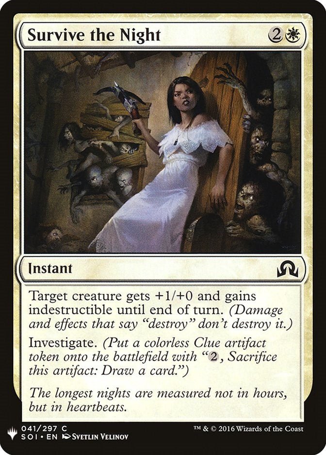 Survive the Night [LIST - 41] - Cartes Sportives Rive Sud