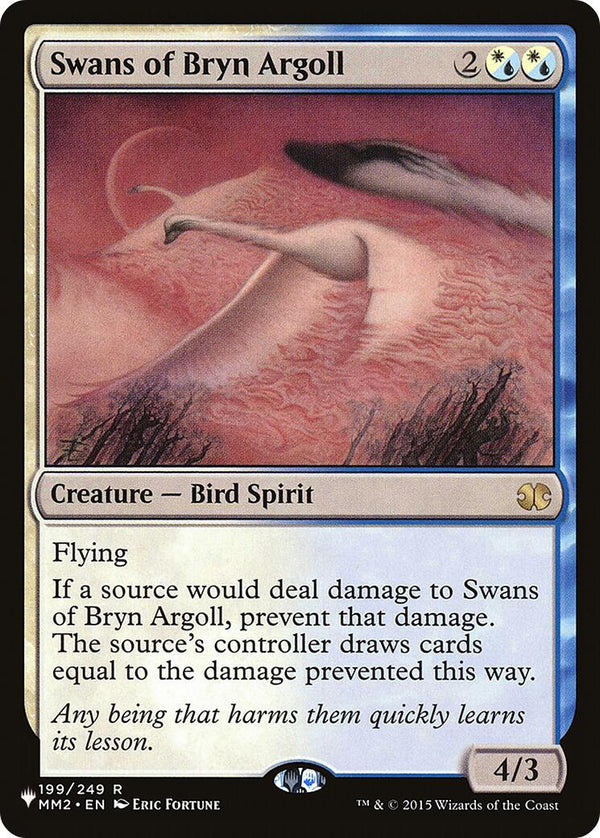 Swans of Bryn Argoll [LIST - 199/249] - Cartes Sportives Rive Sud