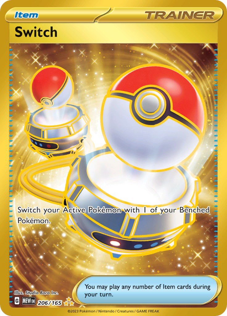 Switch - 206/165 [MEW - 206/165] - Cartes Sportives Rive Sud