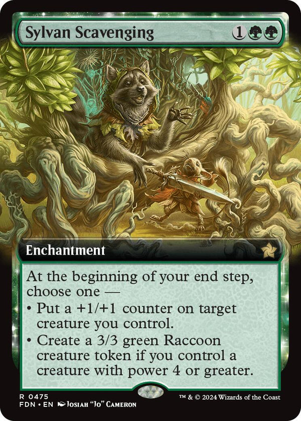 Sylvan Scavenging (Extended Art) [FDN - 475] - Cartes Sportives Rive Sud
