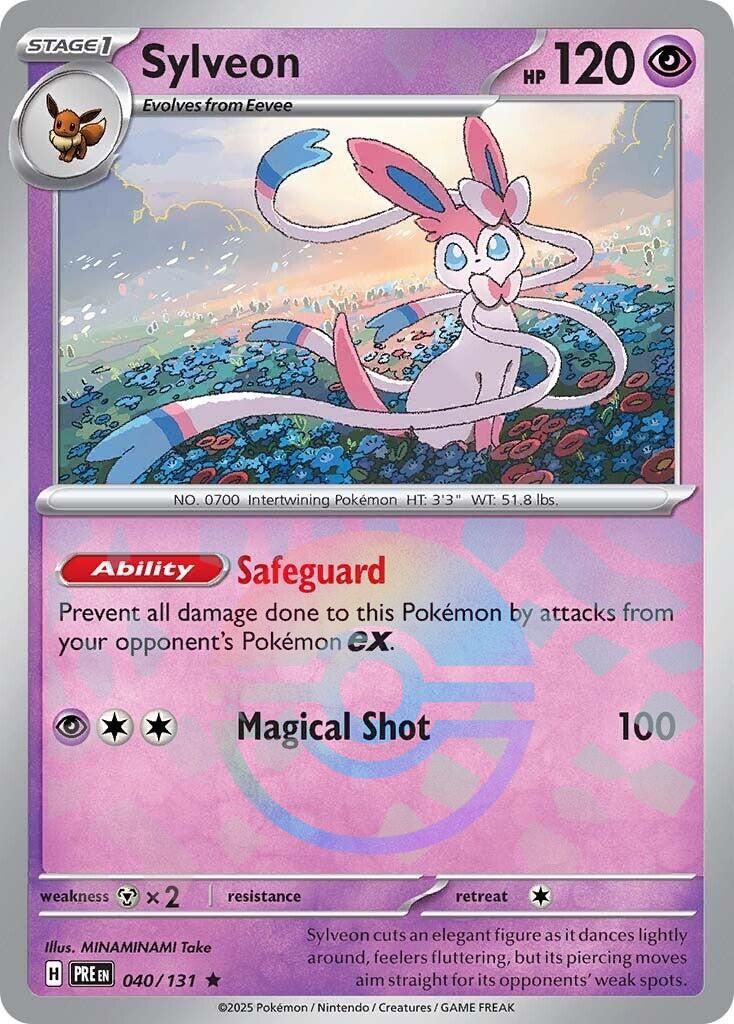 Sylveon (Poke Ball Pattern) [PRE - 040/131] - Cartes Sportives Rive Sud