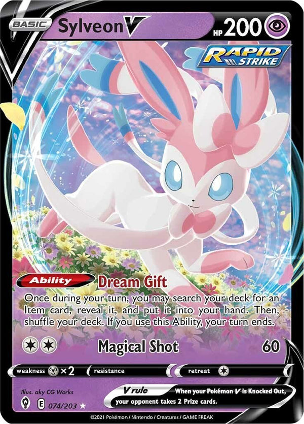 Sylveon V [SWSH07 - 074/203] - Cartes Sportives Rive Sud