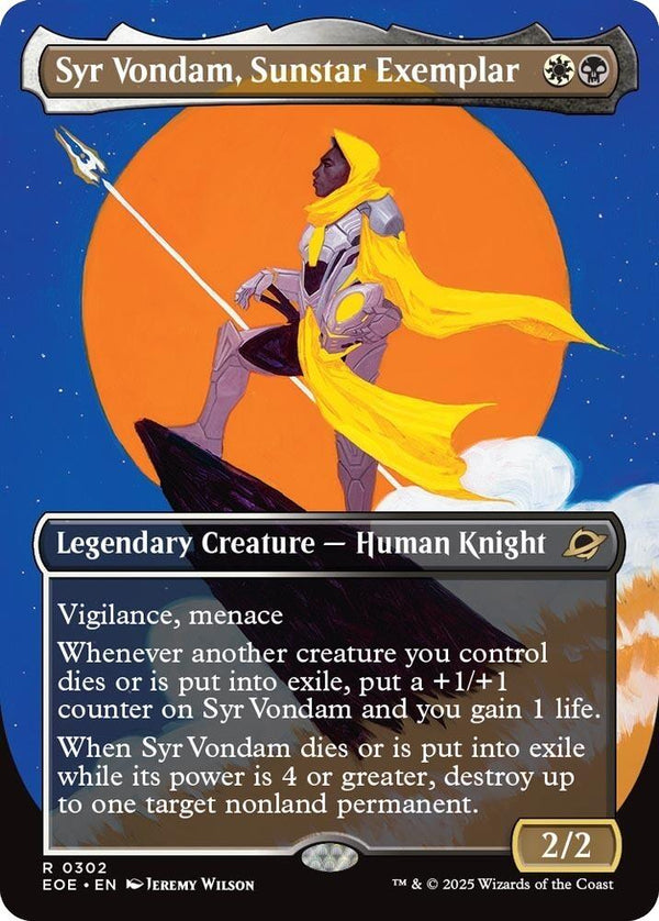 Syr Vondam, Sunstar Exemplar (Borderless) [EOE - 302] - Cartes Sportives Rive Sud